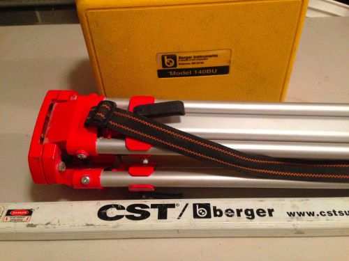 Berger model 140bu w/ tripod, grade stick and case for 140bu for sale