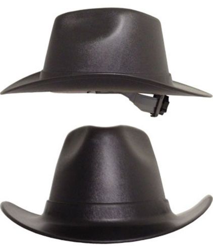 Occunomix Cowboy Style Hard Hats Ratchet Susp Black Gray Tan White FAST SHIP!