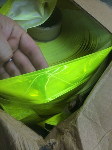 New 3M Scotchlite High Gloss Reflective Tape Sew-On Lime/Yellow 100yd X 2&#034; Roll