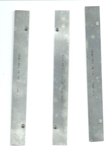 3 Condit Register Pin Bars 3 High, 1 low-standard 6 1/2&#034; O/C--stainless steel