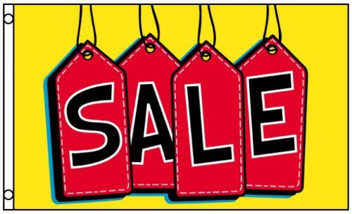 Sale flag tags business banner 3 x 5 foot advertising sign 3x5 indoor outdoor for sale