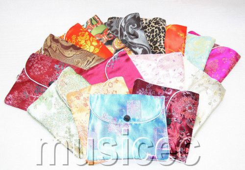 20 pieces MIX zipper silk jewelry pouchs Bags Gift packing T475A80