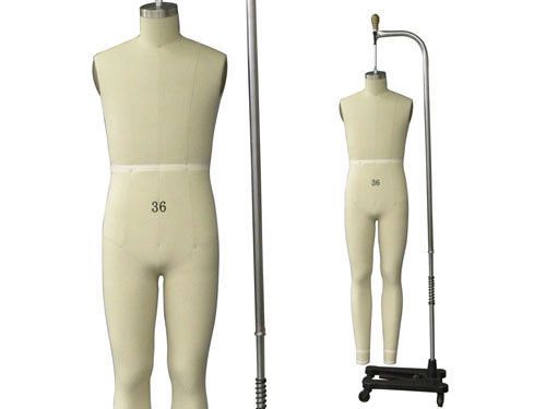Professional male full size dress form mannequin male full size 36 w/legs for sale