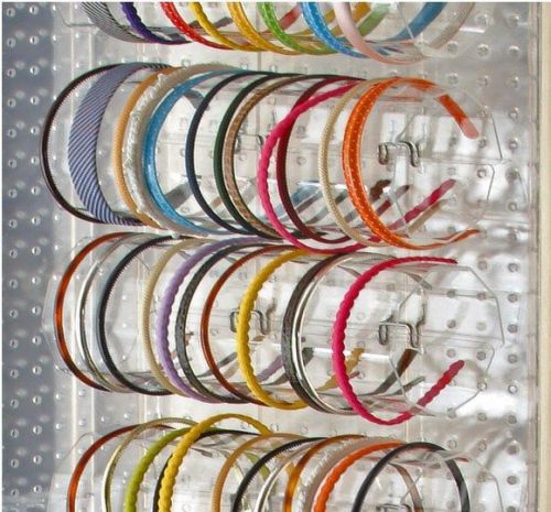 Count of 4, 15.75&#034; wide 5&#034;diameter Acrylic Headband Holder Display for Counter