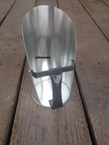 New little giant 2-quart galvanized feed scoop made in usa same day shipping for sale
