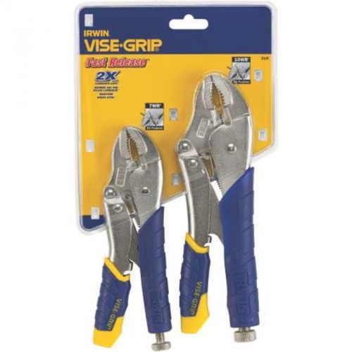 2Pc Fast Release Lock Pliers 214T Irwin Misc Pliers and Cutters 214T