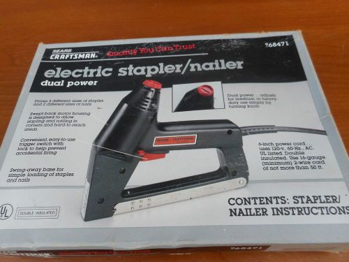 Unused CRAFTSMAN Electric Stapler/Nailer--Complete -- original Box+Instructions