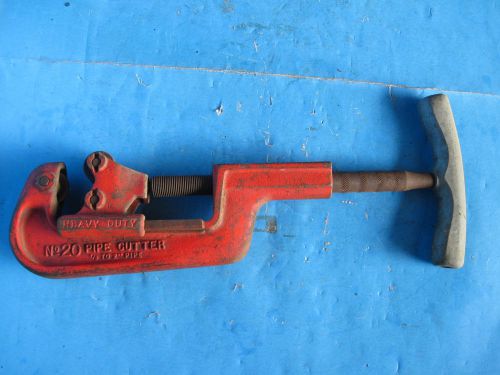 Vintage Toledo Tool Heavy Duty No. 20 Pipe Cutter Hand Tool Made In U.S.A.