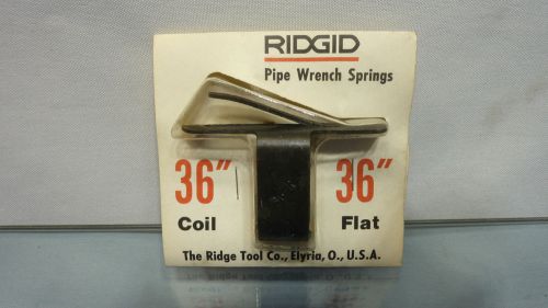 Ridgid # 31730 Coil and Flat Spring for 36&#034; Pipe Wrench Lot of 1 (NEW)