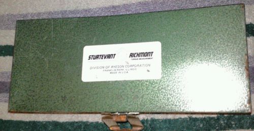 Sturtevant richmont consolidated devices torque drivers roto torque