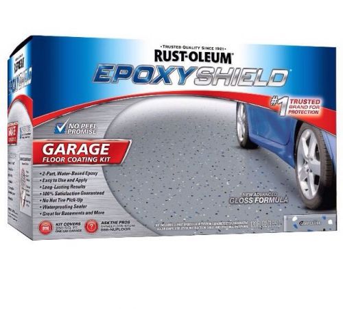 Rustoleum 251965 1 gallon epoxy shield gray garage floor paint kits for sale