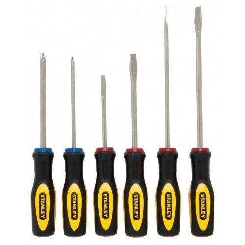 Stanley standard fluted screwdriver set, 6-piece cabinet phillips new for sale