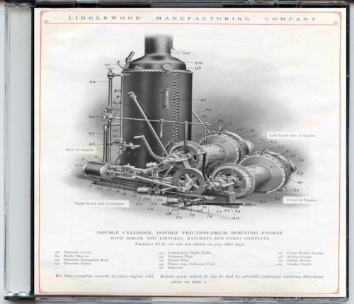 Lidgerwood Steam Logging Engine Manual on CD - 1910 era