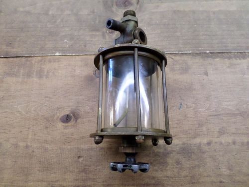 Old essex brass and glass oiler for sale