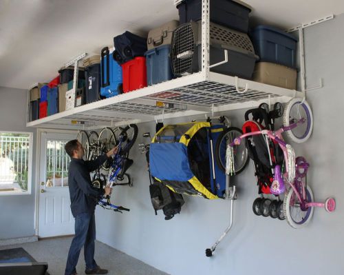Safe Heavy Duty Overhead Garage Home Business Shop Storage Organization Rack