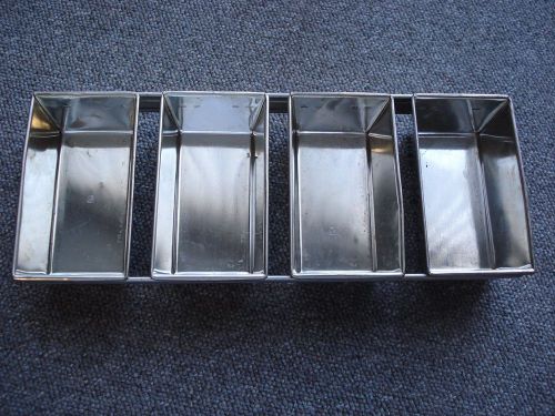 Commercial Mini Bread, Cake, Meatloaf  4- strap Pan