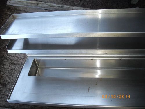 STAINLESS STEEL, COMMERICAL SINK WITH SHELVES, LOCAL PICKUP ONLY