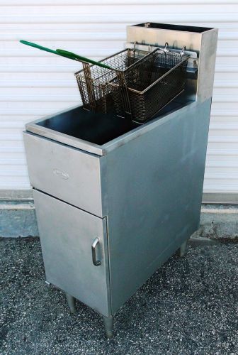 Deep fat fryer dean commercial 35lb. capacity natural gas clean tested for sale