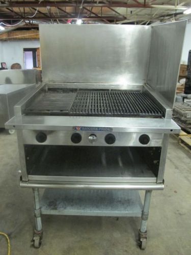 EAGLE T3036GS BAKER&#039;S PRIDE 36&#034; GAS RADIANT CHARBROILER GRILL WITH CABINET