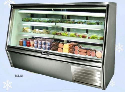 Brand new! leader hdl72 - 72&#034; double duty refrigerated deli display case for sale