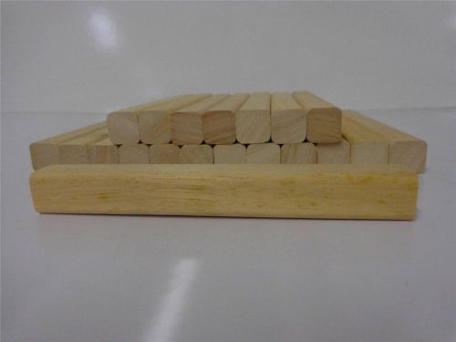 Setof 25 carving turning blocks 1  x 1  x 5  arts craft woodworking home tb 25x5 for sale