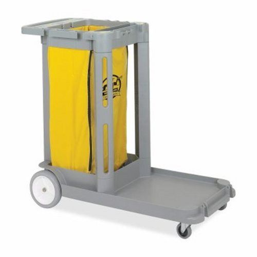 Genuine Joe Compact Janitor Cart, Light Gray (GJO58556)