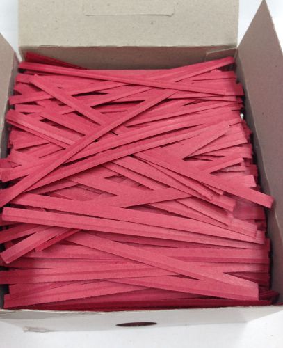 2000 red peppermint twist ties 4&#034; for closing bags &amp; securing loose items, wires for sale