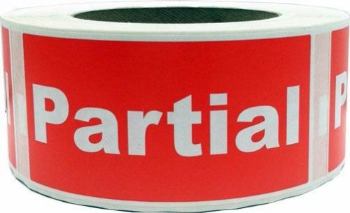 Partial Labels - 2&#034; by 4&#034; - 1 roll of 500 adhesive stickers for Shipping