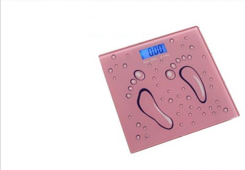 #4 Houlsehold Portable Electronic Digital Pink Body White Weight Scale