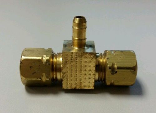 Parker 233-4-4-4, tee  1/4&#034;, compresson and push-in brass for sale