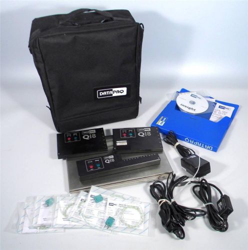 Datapaq reflow tracker w/ 3 q18 data loggers, insight software &amp; thermal barrier for sale