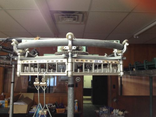 VTG DRY CLEANER INDUSTRIAL CLOTHING RACK CAROUSEL MOTOR OPERATED WORKS STEAMPUNK