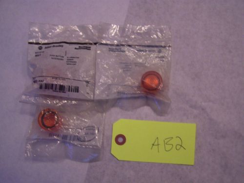 ALLEN-BRADLEY 800T-N40 ILLUMINATED EXTENDED RED HEAD CAP LOT OF 2.  NEW  AB2