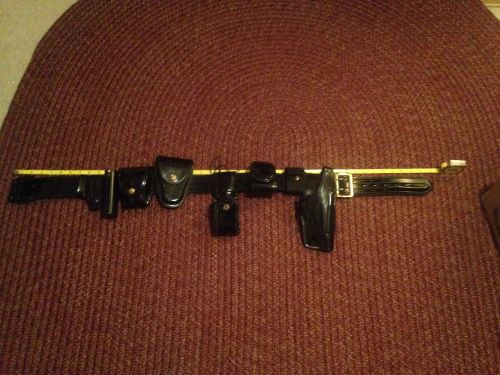 Law Enforcement Police Duty Belt with Holster and Accesories