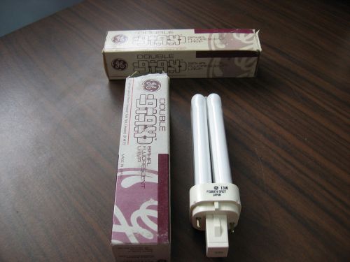 Lot of 2 New GE F13DBXT4/SPX27 Biaxial Fluorescent Lamps (Two Pin)