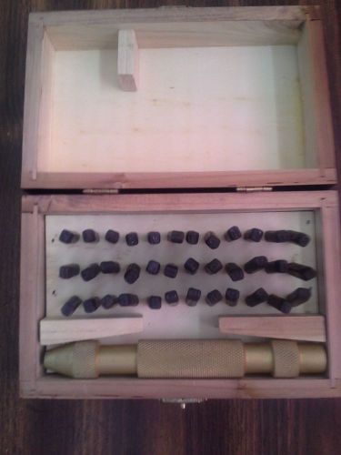 Number letter punch set with punch tool for sale