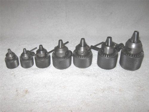 Vintage jacobs drill chuck lot, 6b 32b 2b 7b 1b 1a, threaded mount, 1902 patent for sale