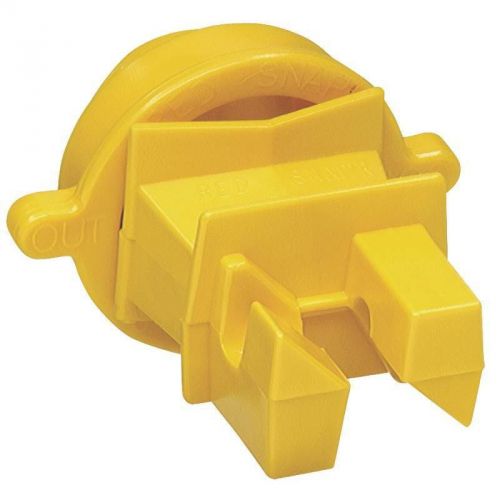 25/bag screw on round post insulator, for use with posts, yellow zareba iry-rs for sale