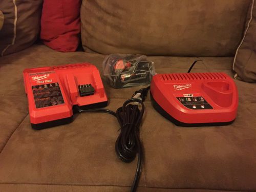 Milwaukee M18/M12 Battery Chargers And Battery