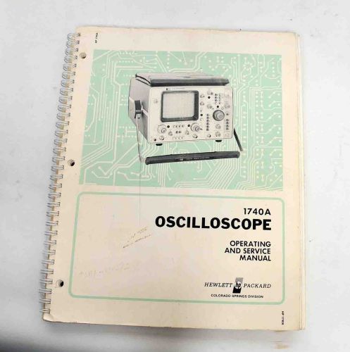 HP 1740A Oscilloscope Manual