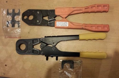 Pex crimping tools  1&#034; apollo new + used 1/2&#034; &amp; 3/4&#034; + sizing tool for sale