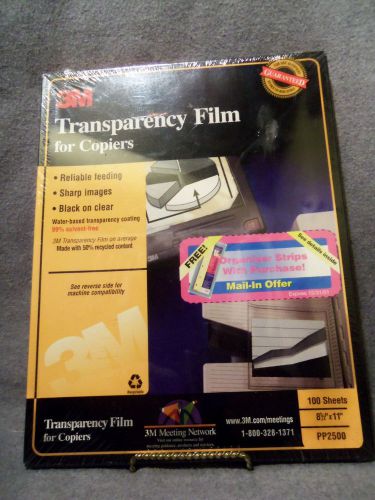 3M PP2500 Transparency Film for Copiers 100 Sheets NIB