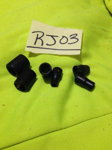 6pc. Snap On 1/4&#034; Dr 6pt Shallow Impact Sockets