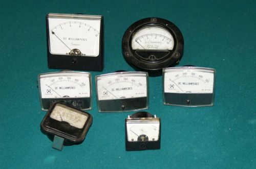 An assortment of electronic meters