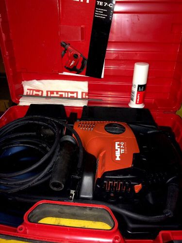 HILTI TE 7-C ROTARY HAMMER DRILL, BRAND NEW, FREE HILTI HG 450 Grinder