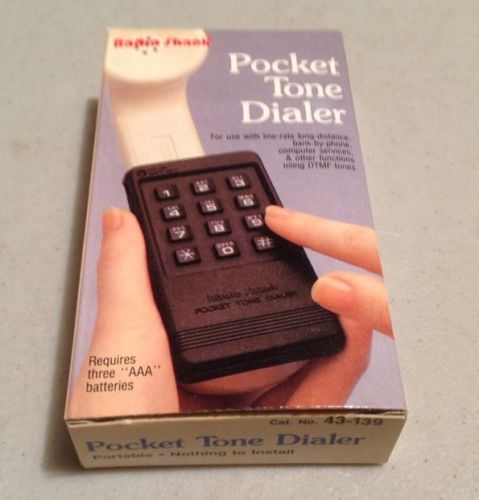 Radio Shack Pocket Tone Dialer #43-139 NIB