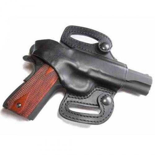 420101BK-R Blackhawk Black Right Hand Leather Slide Holster For Colt 1911 5&#034;