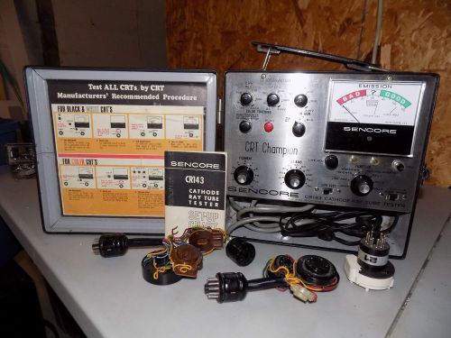 Sencore CR143 crt tube tester works, vgc works very clean instructions &amp; manual