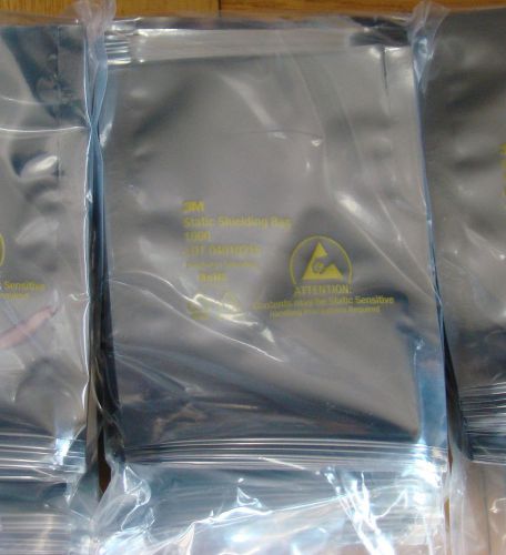 Lot of 2000 3M 1000 Static Shielding Bags Anti Static ESD 3 x 5&#034; Open-Top