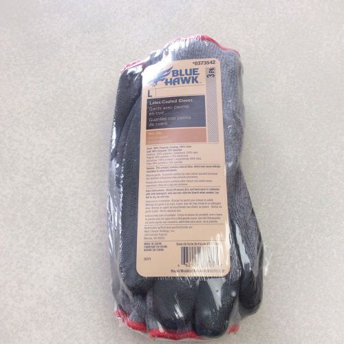Blue Hawk Latex -Coated Gloves/ 0373542/ 3 pack/ non slip